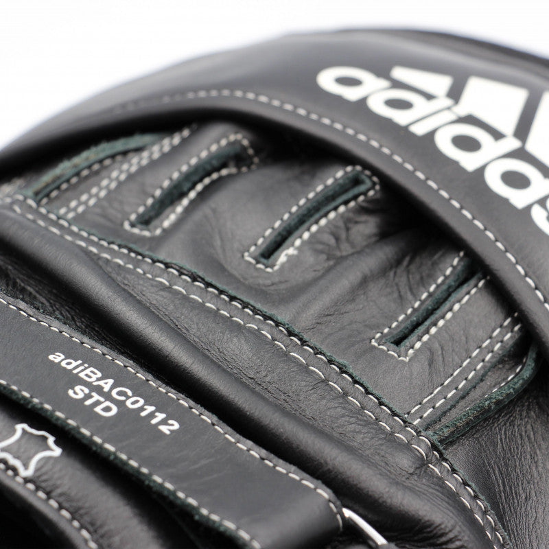 Close-up of adidas boxing glove, ultimate classic air mitt.