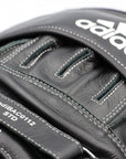 Close-up of adidas boxing glove, ultimate classic air mitt.