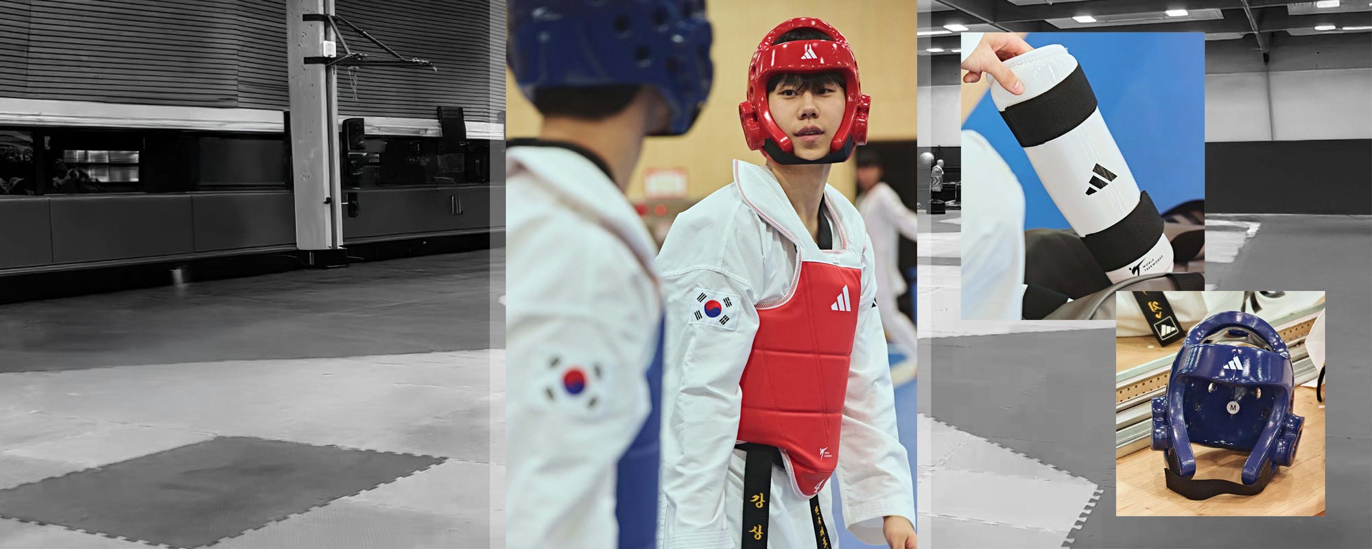 Person wearing adidas taekwondo gear