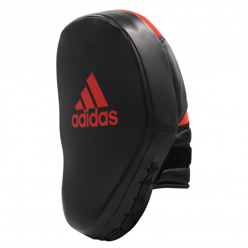 Black and red Adidas boxing glove.