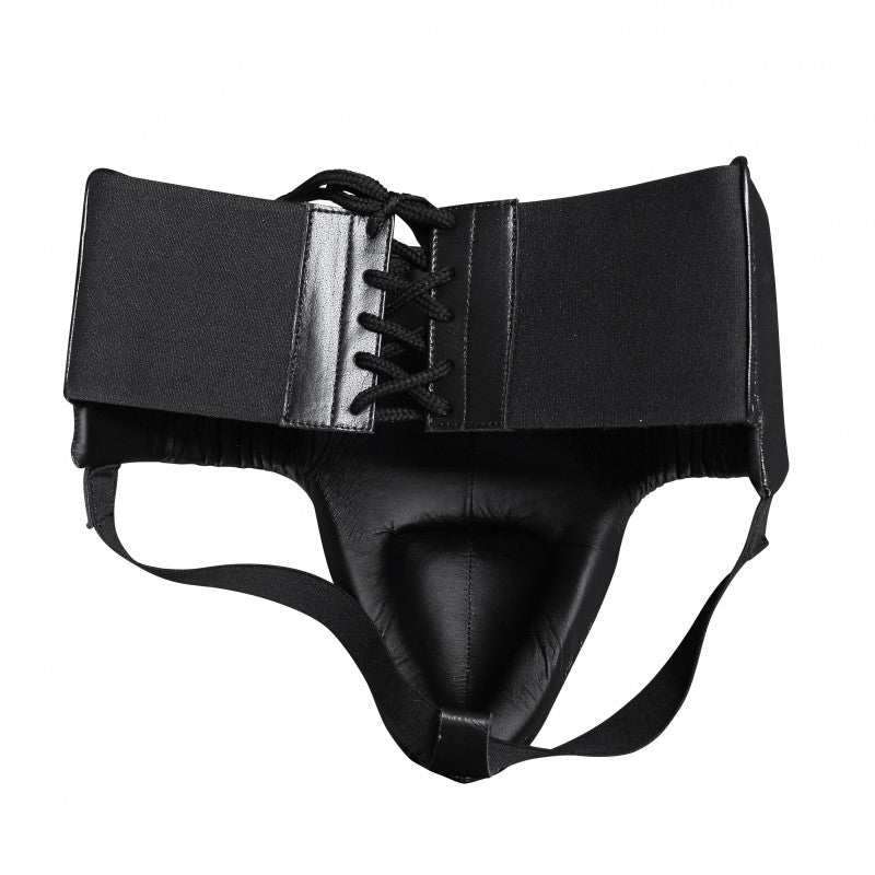 Black leather underwear with straps for adidas adiStar Pro Men's Groin Protector.