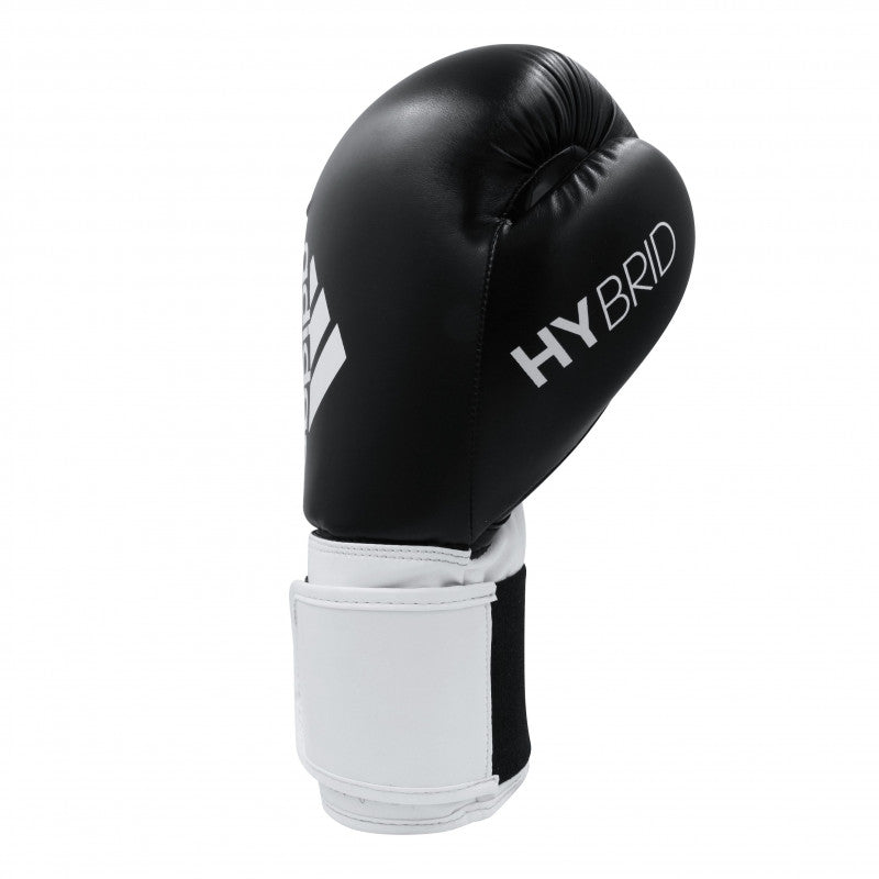 Black and white Adidas Hybrid 100 boxing glove for women.