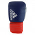 Blue and red boxing glove for kickboxing by Adidas.