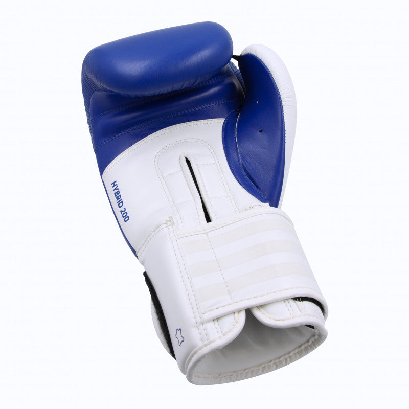 A single black and white boxing glove.