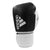 Black and white adidas Hybrid 200 leather boxing glove, 14 oz.