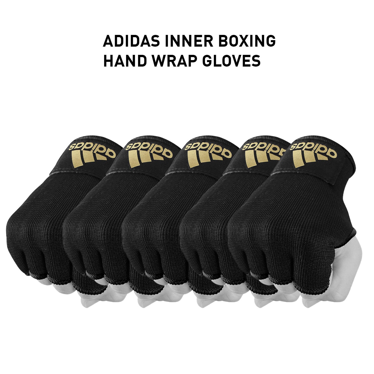 Bundle of five pairs of adidas boxing gloves.