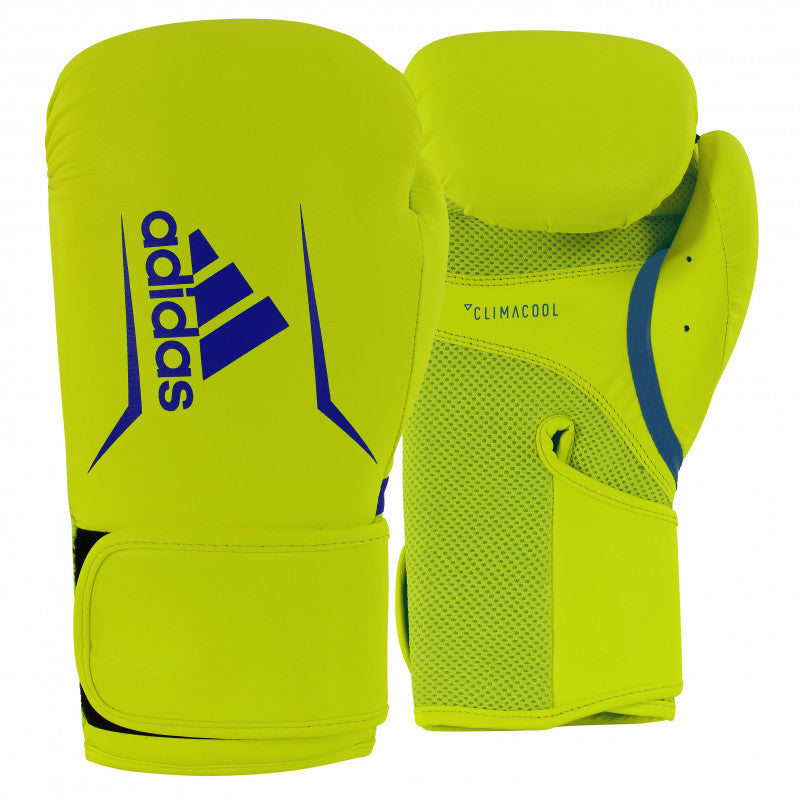 Pair of Adidas Speed 100 boxing gloves.