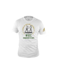 White shirt with green text, adidas WBC Heritage Boxing T-Shirt, size S.