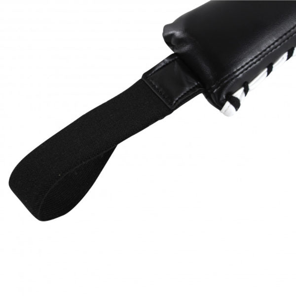 Black glove with black strap, adidas Boxing Paddle Target.