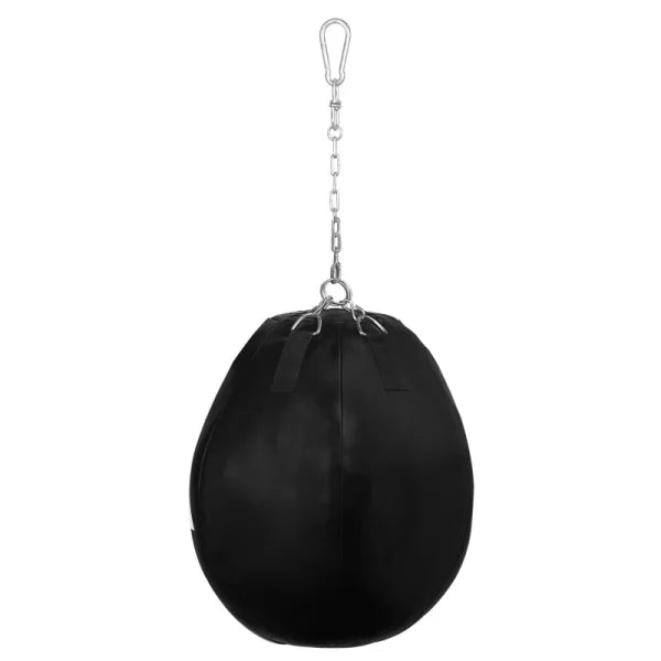 Black Adidas punching bag with sturdy chains, model adiBAC27.