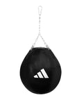 Black Adidas punching bag with sturdy chains, model adiBAC27.