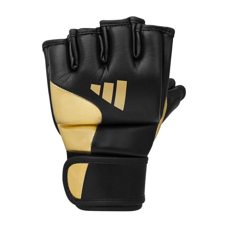 Black and gold boxing glove.