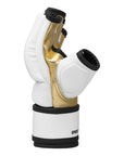 White and gold boxing glove for Grappling 350 series.