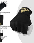 Gloved hand depicted in adidas boxing bundle.