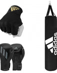 Boxing gloves and a punching bag set from adidas Home bundle.