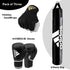 Adidas black boxing gloves and punching bag bundle.