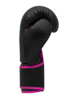 Black and pink boxing glove, Adidas Hybrid 80.