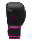 Black and pink boxing glove, Adidas Hybrid 80.