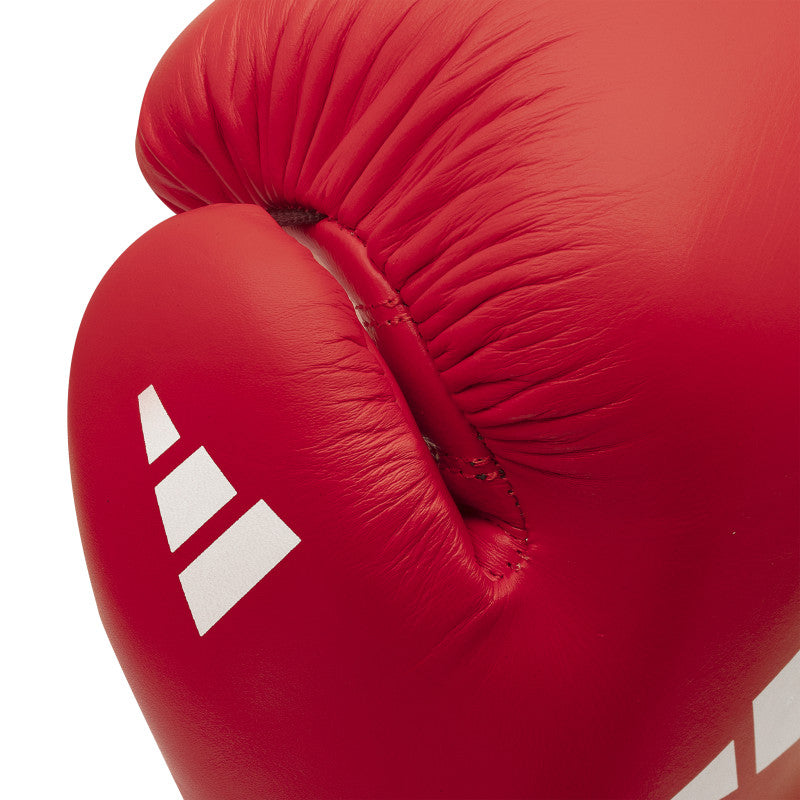 Close-up of a competition-grade boxing glove.