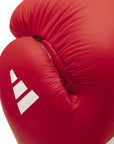 Close-up of a competition-grade boxing glove.