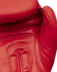 Close-up of a boxing glove for kickboxing.