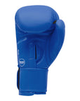 Blue boxing glove for amateur competition.