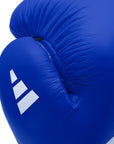 Close-up of Adidas boxing glove detail.