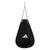 Black Adidas punching bag with chains for boxing.