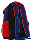 Blue and red Adidas Taekwondo backpack.