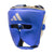 Blue boxing headguard providing full face protection.