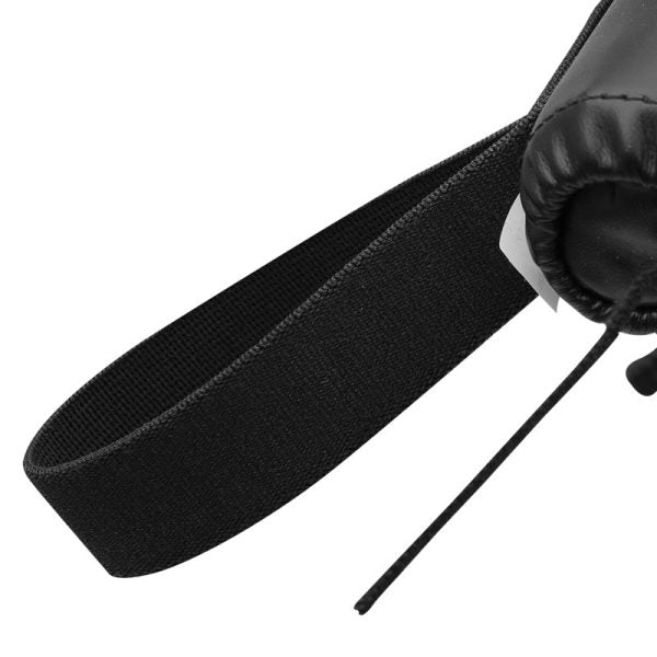 Black bag with strap for boxing equipment.