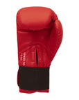 Red boxing glove with black trim, adidas FLX 3.0 Speed 50.