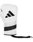 White boxing glove with black stripes from adidas Adi-Speed 500.