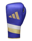 Blue and gold boxing glove from adidas Adi-Speed 500 series.