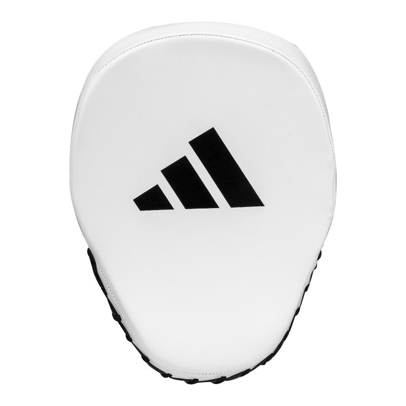 White pad with black stripes for boxing coaching.