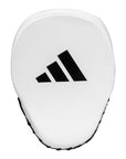 White pad with black stripes for boxing coaching.