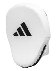 White boxing glove with black stripes for coaching.