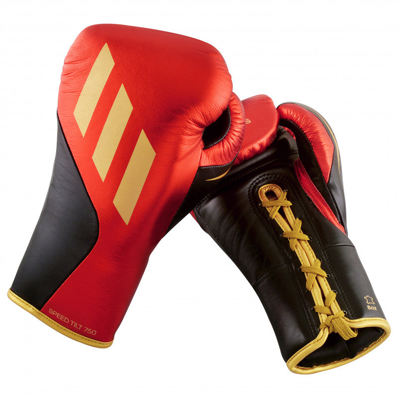 adidas Speed Tilt 750 pro fight gloves pair in boxing category.