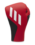 Red and black Tilt 350 PRO lace-up boxing glove.