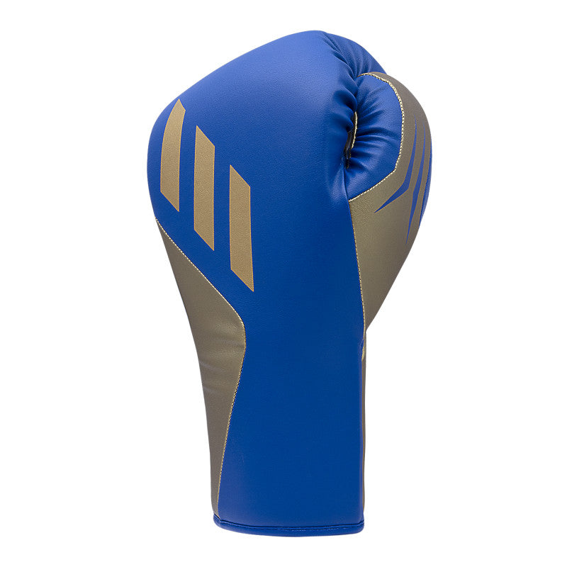 Blue and gold boxing glove for Tilt 350 PRO Training, in Black/Gold Met colorway, 14 oz weight.