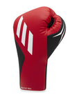 Red boxing glove with white stripes, Tilt 350 PRO lace-up.