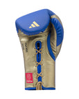 Blue and gold boxing glove for Tilt 350 PRO Training, in Black/Gold Met colorway, 18 oz weight.