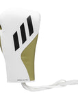 White and gold boxing glove from Tilt 350 PRO Training Gloves - Lace-up.