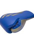 Blue and silver Tilt 350 PRO boxing glove.