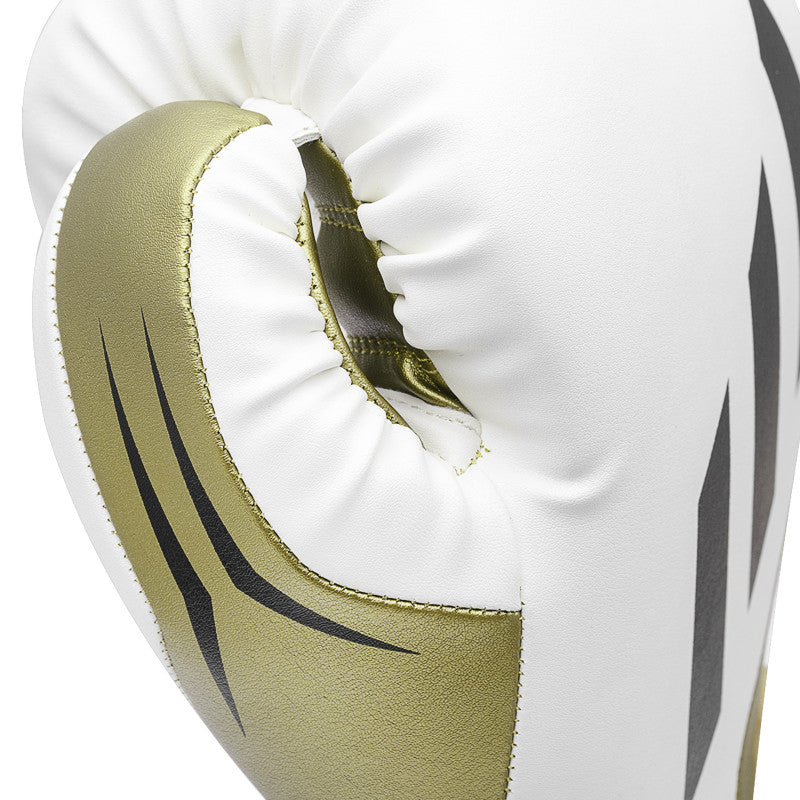 A close-up view of a boxing glove.