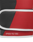 Red and black Tilt 350 PRO training boxing glove.