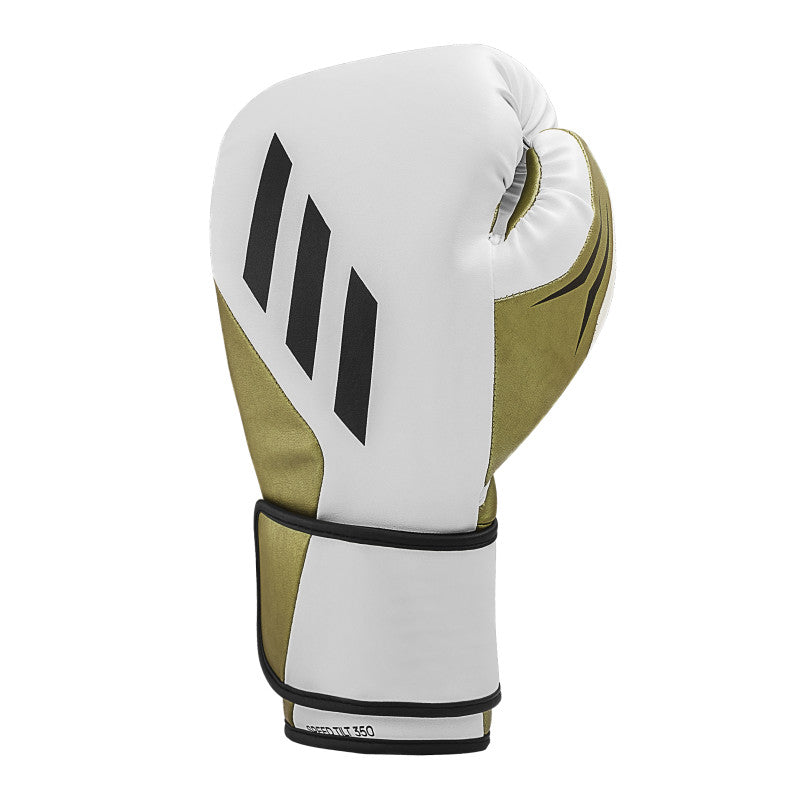 White and black boxing glove.