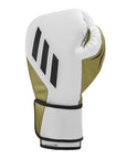 White and black boxing glove.