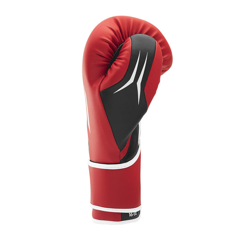 Red boxing glove with black trim, Tilt 350 PRO Training Gloves.