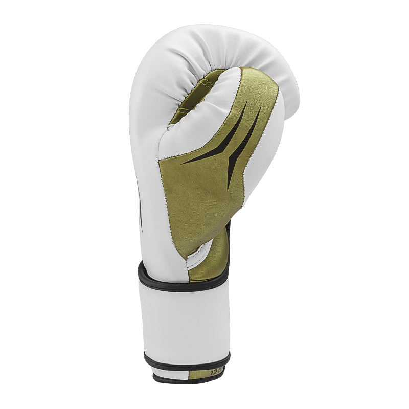 White and green boxing glove.